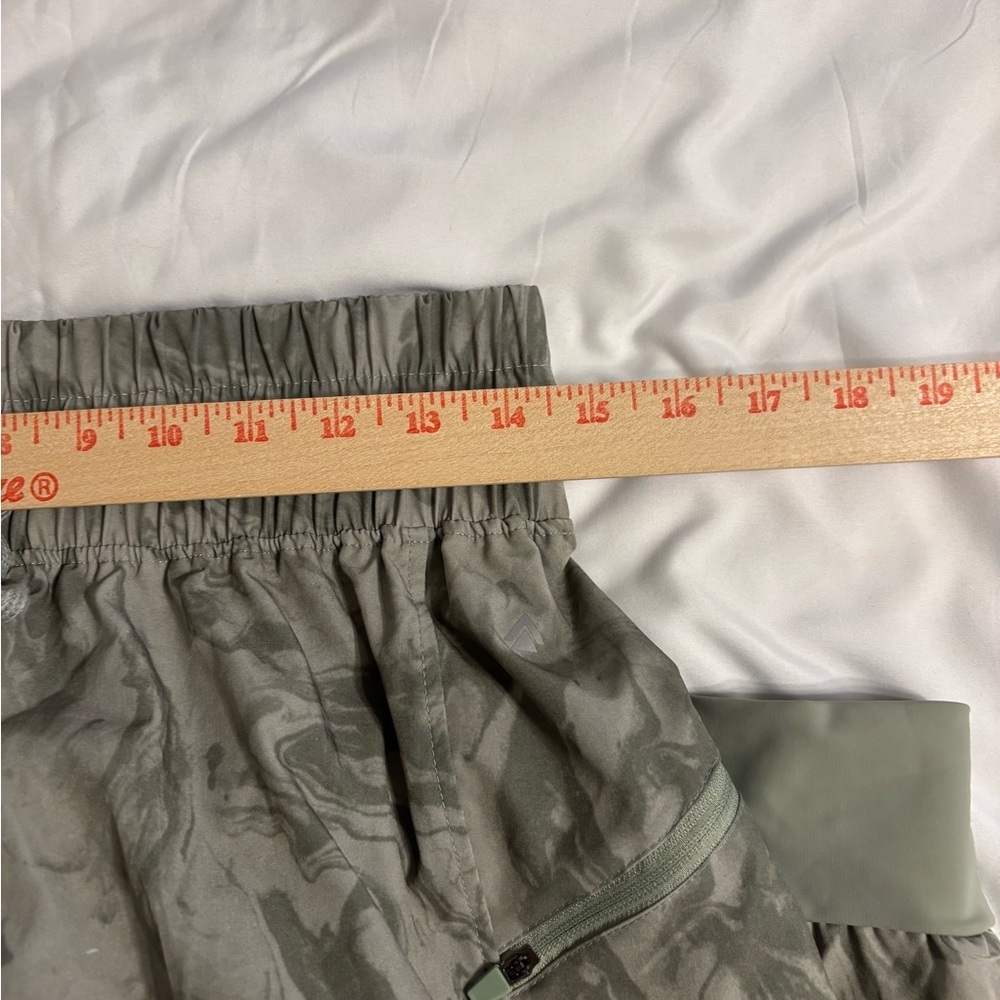 Cali Sport Gray Marble Print Joggers Size M Zip Pocket Athleisure Pants - Picture 4 of 9
